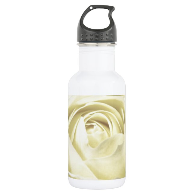 Bouteille D'eau Élégant Rose de crème (Devant)