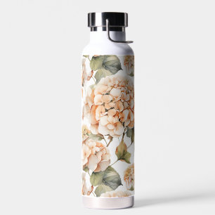 Bouteille D'eau Elégante aquarelle blanche vert orange boho