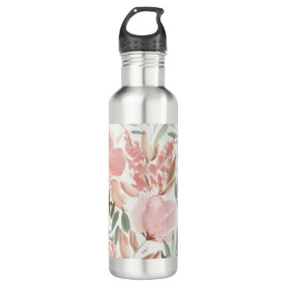 Bouteille D'eau Elégante aquarelle florale