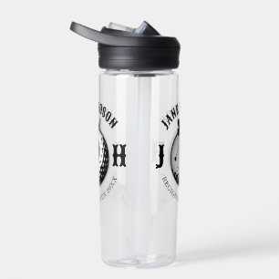 Bouteille D'eau Elégante femme Golf Monogramme Design