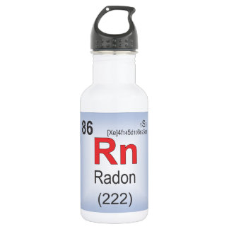 Bouteille D'eau Élément individuel de radon du Tableau périodique
