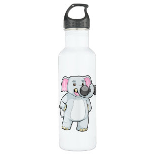 Bouteille D'eau Elephant à Strenght entraînement avec Dumbbell