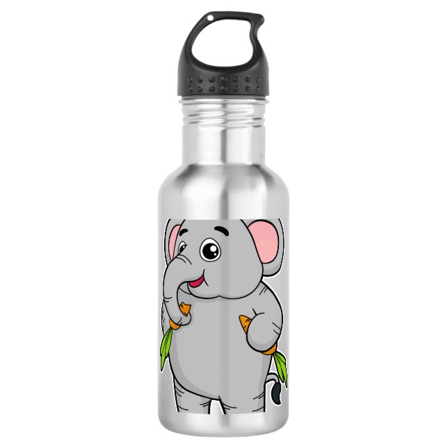 Bouteille D'eau Eléphants aux carottes (Devant)