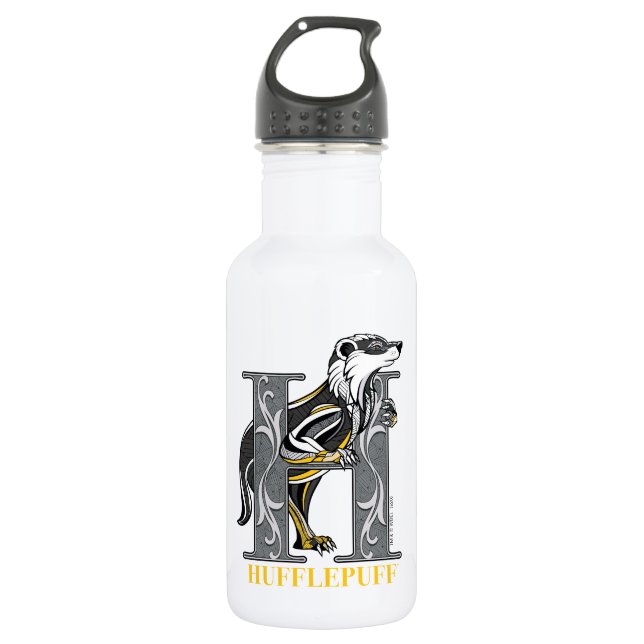 Bouteille D'eau Emblème croisé HUFFLEPUFF™ (Devant)