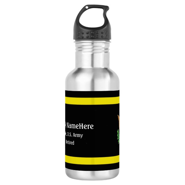 Bouteille D'eau emblème de la Défense de l'armée américaine person (Devant)