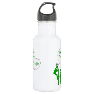 Bouteille D'eau Embrasse-moi, enseigne de toilette irlandaise