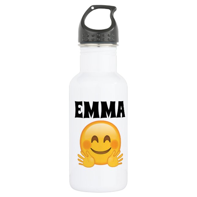 Bouteille D'eau Emma- Personalized Emoji 18 oz Water Bottle  (Devant)