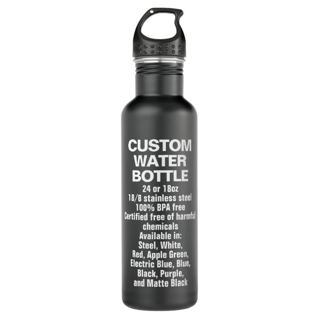 Bouteille d'eau en acier 24oz MAQUETTE personnalis (Devant)
