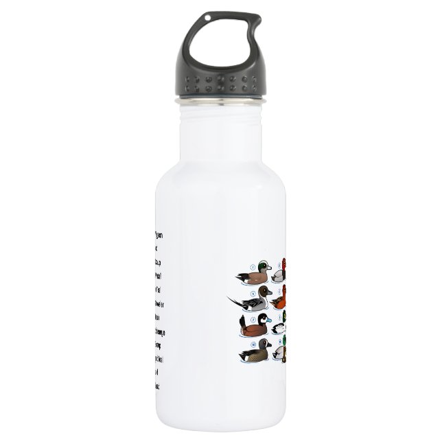 Bouteille D'eau En Acier Inoxydable 12 canards avec la clé (Devant)