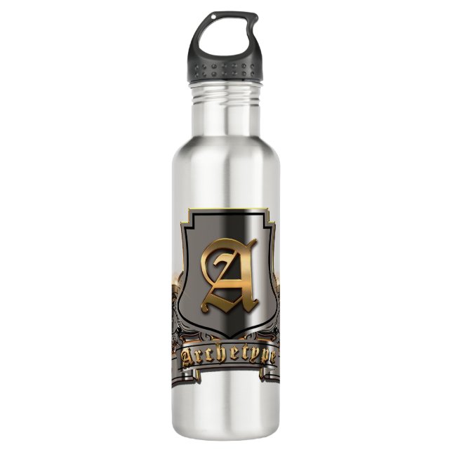 Bouteille d'eau en acier inoxydable (18 oz. & 24 o (Devant)