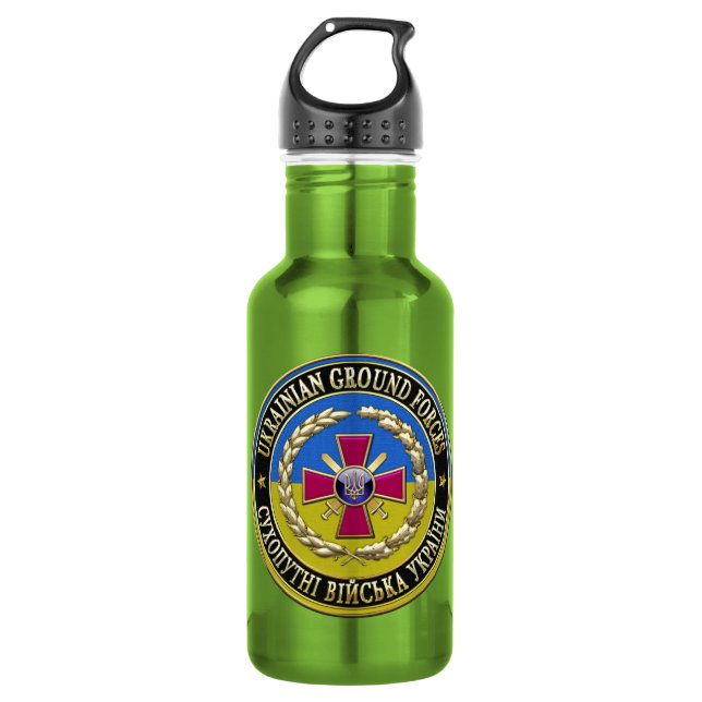 Bouteille D'eau En Acier Inoxydable [200] Ukrainian Ground Forces (Devant)