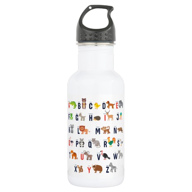 Bouteille D'eau En Acier Inoxydable ABC Waterbottle de l'enfant (Devant)