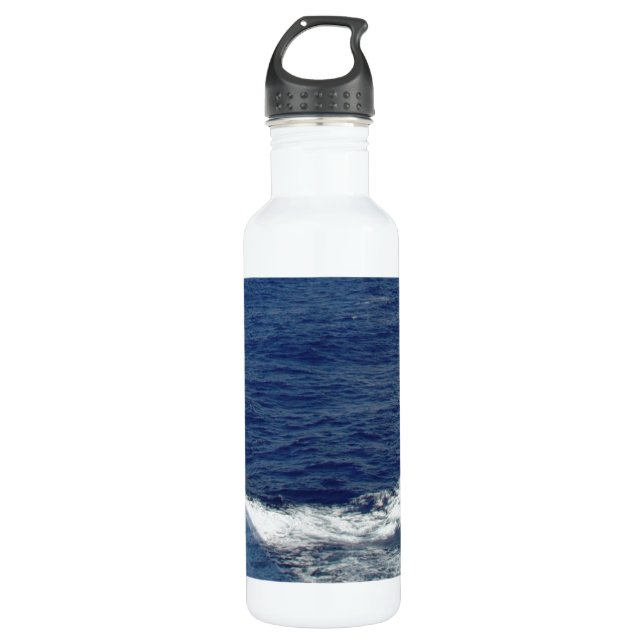 Bouteille D'eau En Acier Inoxydable Actualisation des vagues océaniques (Devant)