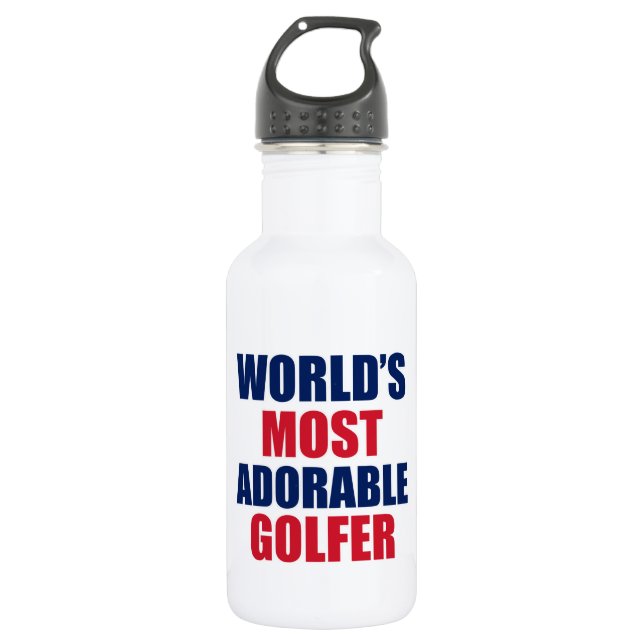 Bouteille D'eau En Acier Inoxydable Adorable golfeur (Devant)