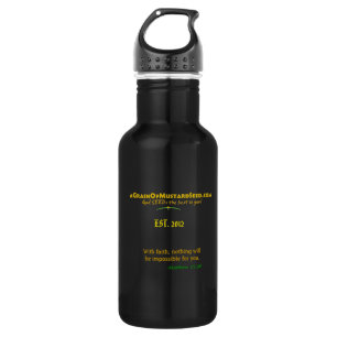Bouteille D'eau En Acier Inoxydable Agrainofmustardseed.com EST 2012