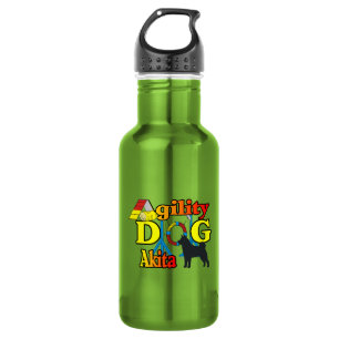 Bouteille D'eau En Acier Inoxydable Akita Agility Chien