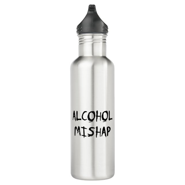 Bouteille D'eau En Acier Inoxydable Alcool Mishap (Droite)