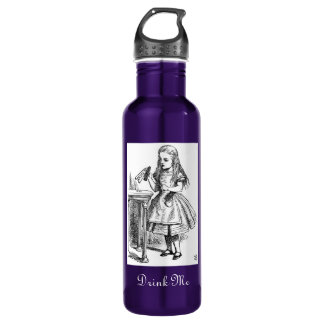 Bouteille D'eau En Acier Inoxydable Alice "me boivent "