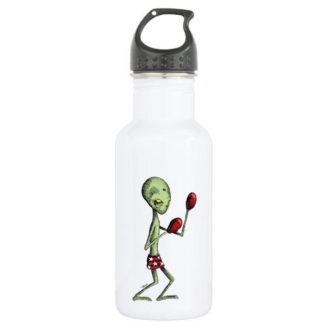 Bouteille D'eau En Acier Inoxydable Alien de boxe (Devant)