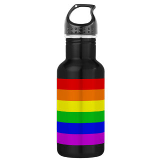 Bouteille D'eau En Acier Inoxydable Arc-en-ciel gai