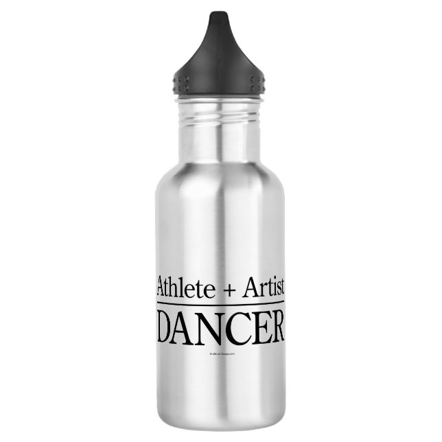 Bouteille D'eau En Acier Inoxydable Athlète + Artiste = danseur (Gauche)