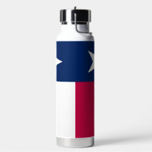 Bouteille d'eau en acier inoxydable avec drapeau d