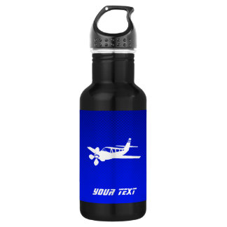 Bouteille D'eau En Acier Inoxydable Avion bleu
