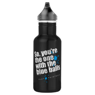 Bouteille D'eau En Acier Inoxydable Ballons Bleus Paintball