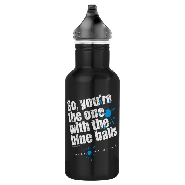 Bouteille D'eau En Acier Inoxydable Ballons Bleus Paintball (Droite)