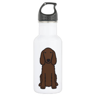 Bouteille D'eau En Acier Inoxydable Bande dessinée de chien de poseur irlandais