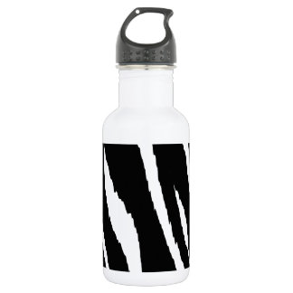 Bouteille D'eau En Acier Inoxydable Bande noire et blanche