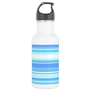 Bouteille D'eau En Acier Inoxydable Bandes bleu ciel