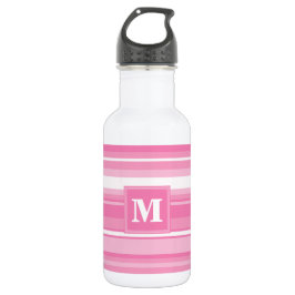 Bouteille D'eau En Acier Inoxydable Bandes rose monogramme