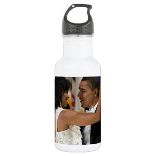 Bouteille D'eau En Acier Inoxydable Barack et Michelle Obama