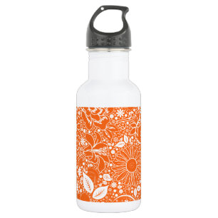 Bouteille D'eau En Acier Inoxydable Beautés botaniques Orange