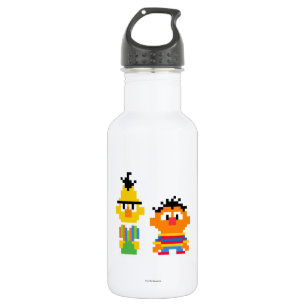 Bouteille D'eau En Acier Inoxydable Bert et Ernie Pixel Art