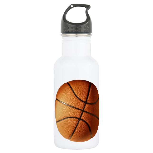 Bouteille D'eau En Acier Inoxydable Big Bright Orange Basket, (Devant)