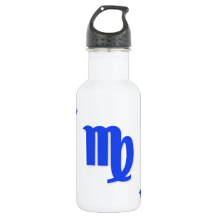 Bouteille D'eau En Acier Inoxydable Bleu de motif de Vierge