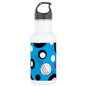 Bouteille D'eau En Acier Inoxydable Bleu de polka