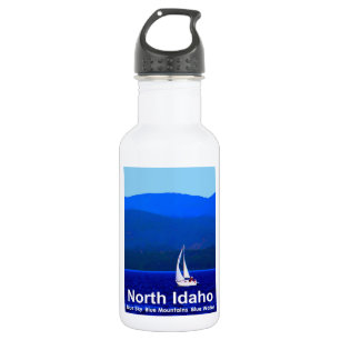 Bouteille D'eau En Acier Inoxydable Bleu nord de l'Idaho