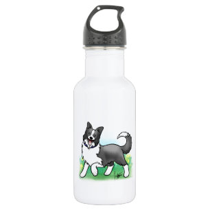 Bouteille D'eau En Acier Inoxydable Border collie