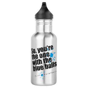 Bouteille D'eau En Acier Inoxydable Boules de bleu de Paintball