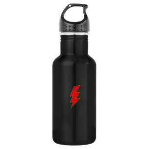Bouteille D'eau En Acier Inoxydable boulon de foudre rouge