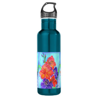 Bouteille D'eau En Acier Inoxydable Bouquet d'aquarelle