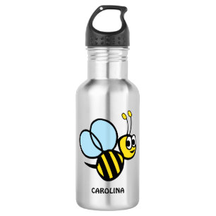 Bouteille D'eau En Acier Inoxydable Bourdon jaune personnalisé par abeille adorable