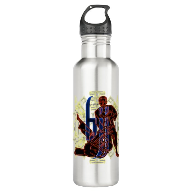Bouteille D'eau En Acier Inoxydable Brésilien Jiu Jitsu (Devant)