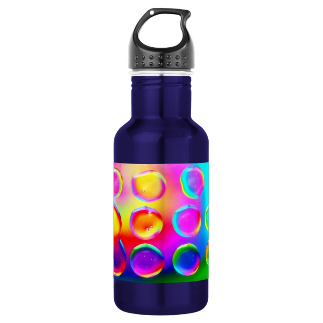 Bouteille D'eau En Acier Inoxydable Bulles arc-en-ciel (Devant)