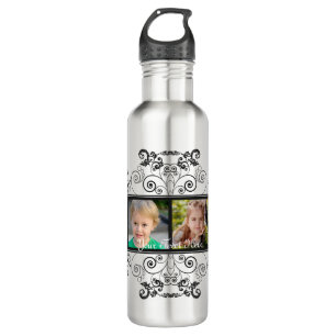 Bouteille D'eau En Acier Inoxydable Cadre 4 photos Black Flourish