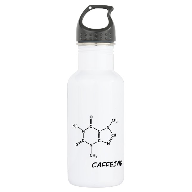 Bouteille D'eau En Acier Inoxydable Caféine (Devant)