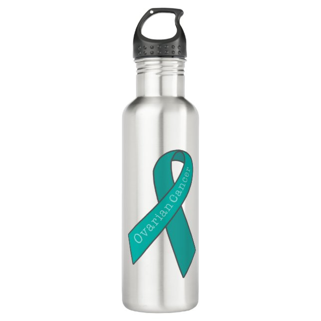 Bouteille D'eau En Acier Inoxydable Cancer ovarien (Devant)